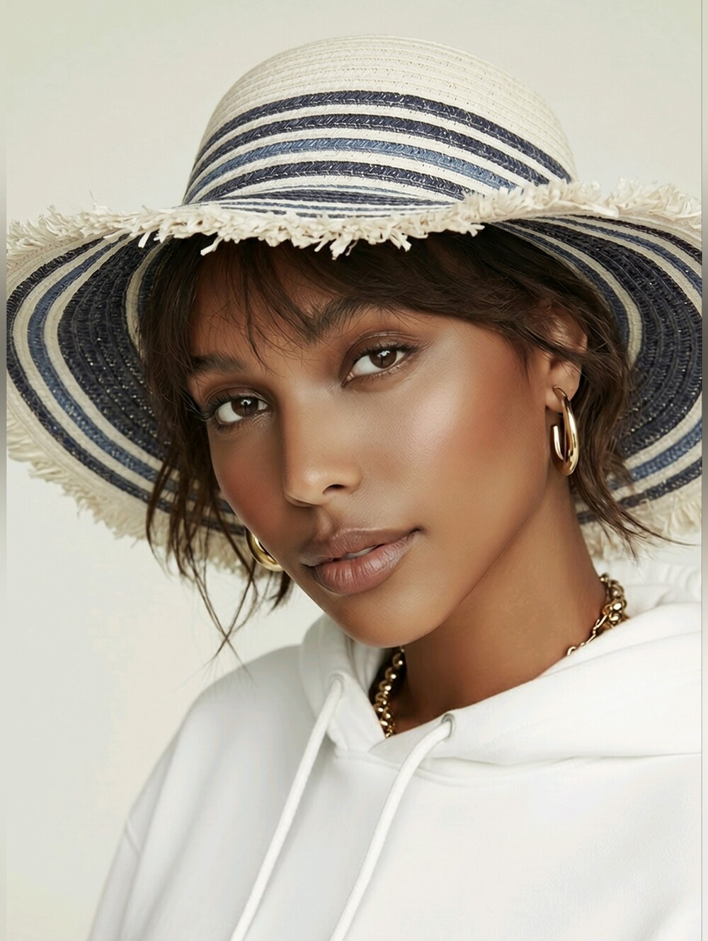 Nordstrom Floppy Straw Hat NWOT
